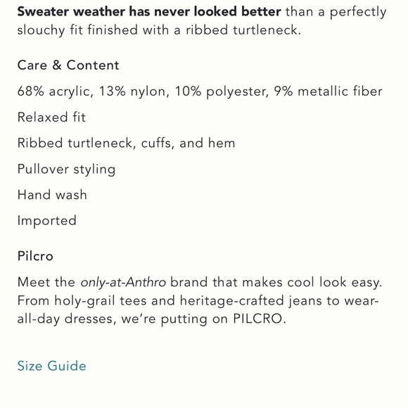 Anthropologie’s Pilcro Ribbed Turtleneck Sweater - Picture 12 of 12